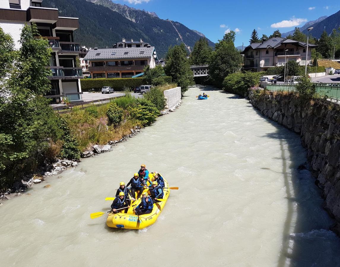 Vue Montblanc Magique En Centre-Ville Avec Parking Chamonix Exterior foto